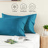 BEDELITE Queen Size Pillow Cases Set of 2, Cooling Rayon Derived from Bamboo, Silky Soft Envelope Pillowcases (Teal,