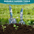 WORKPRO Aluminum Garden Tool Set, 4PCS Heavy Duty Hand Tools with Box, Includes Trowel, Rake, Pruner, Garden Gloves