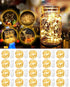 HOBAYS 20 Pack Fairy Lights Battery Operated, 3.3ft 20 LED Mini String Lights