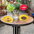 Sunflower Shaped Ceramic Spoon Rest, 2 PCS for Stove Top and Counter