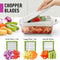 Mueller Pro-Series 10-in-1 Vegetable Chopper, 8 Blade Cutter, Dicer, Egg Slicer with Container, French Fry Cutter, Home