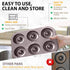 Donut Pan by Dohnuts, Premium 6 Cup Non-Stick Mini Doughnut and Bagel Maker