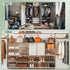 12Pcs Closet Closet Closet Closet (12Pack) Shelf Dividers for Organization, Purse Organizer Acrylic Shelf Dividers