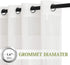 NICETOWN Semi Sheer Linen Curtains, Grommet Casual Window Treatment, 72" Long, Ivory, 1 Panel = 52" W, Sold by 2