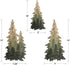 Limygus Woodland Wall Art Paintings - Set of 3 Bushes Wall Decorations