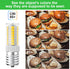 LED Microwave Light Bulb - 40W Incandescent Replacement for Stove, Refrigerator, Range Hood - E17 Base, 120V, 360LM