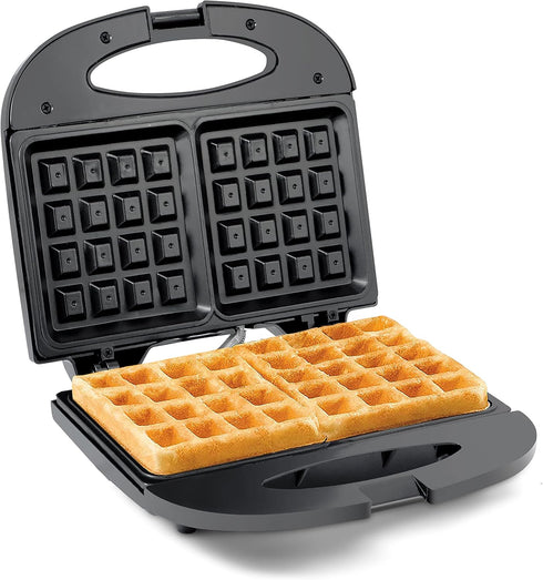 Elite Gourmet EWM-2207# Electric Non-Stick Belgian Waffle Maker, 2-Slice, Black, for Breakfast & Snacks
