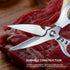 Heavy Duty Kitchen Scissors for Food, Dishwasher Safe, Sharp Cutting for Meat, Poultry, Vegetable