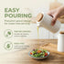 Set, Set 2 DOITOOL Oil and Vinegar Dispenser Bottle White Ceramic Olive Oil or Soy Sauce Dispenser for Kitchen