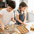 Baking Sheet Pan Set, 12 Pcs Non-Stick Cookie Sheet Small Toaster Oven Pans, Easy Clean Stainless Steel Trays