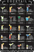 WANLIAN Cocktail Menu Retro Vintage Bar Metal Tin Sign Poster Wall Art