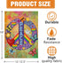 World Peace Love Decorative Garden Flag Double Sided, Rainbow Pride Month Burlap Yard Outside Decorations Outdoor Small Decor 12 x 18