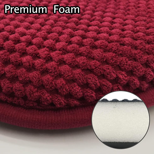 Cushions,17" 15" Wine Red Kitchen Chairs Cushions Non Slip Foam Office Seat Cushions Washable Soft Thick Pads Large