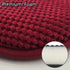 Cushions,17" 15" Wine Red Kitchen Chairs Cushions Non Slip Foam Office Seat Cushions Washable Soft Thick Pads Large