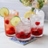 Set 6, (10 oz) Set Set, Hobnail Beaded Floral Clear Drinking Glasses of Vintage Glassware by Kate Aspen| Cocktail Glass