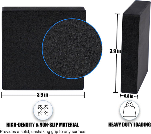 MyLifeUNIT EVA Anti-Vibration Washer Mat Protector, Shock Absorbing Pads for Washing Machine Dryer Treadmill (8 Pack)