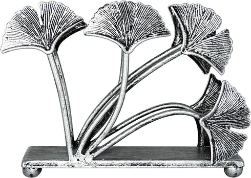 OwlGift Modern Ginkgo Leaves Design Napkin Holder - Metal Paper Napkin Storage for Kitchen, Stylish Paper Towel
