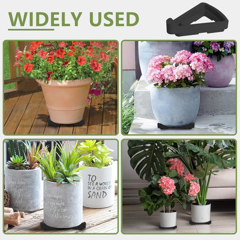 alalalight 12PCS Flower Pot Risers ToesInvisible Plant Pot Feet for Outdoor PlantersIndoor Secure Compressive