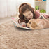 5 OLANLY Beige Round Rugs for Bedroom - Machine Washable, ft Circle Area Rugs for Living Room, Soft and Fluffy Shaggy