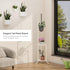 2-Tier 41" Hanging Plant Stand, Heavy Duty Metal Planter Rack - Space Saving Indoor/Outdoor Shelves with Hanging Space