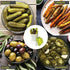 Home-X Pickle Container with Strainer - BPA Free Jalapeno Holder for Mess-Free Food Storage, Easy Open Lid Design