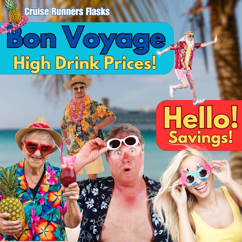 2x17.3oz Rum Runners for Cruise, Empty Shampoo Bottles, Hidden Alcohol Container Flasks