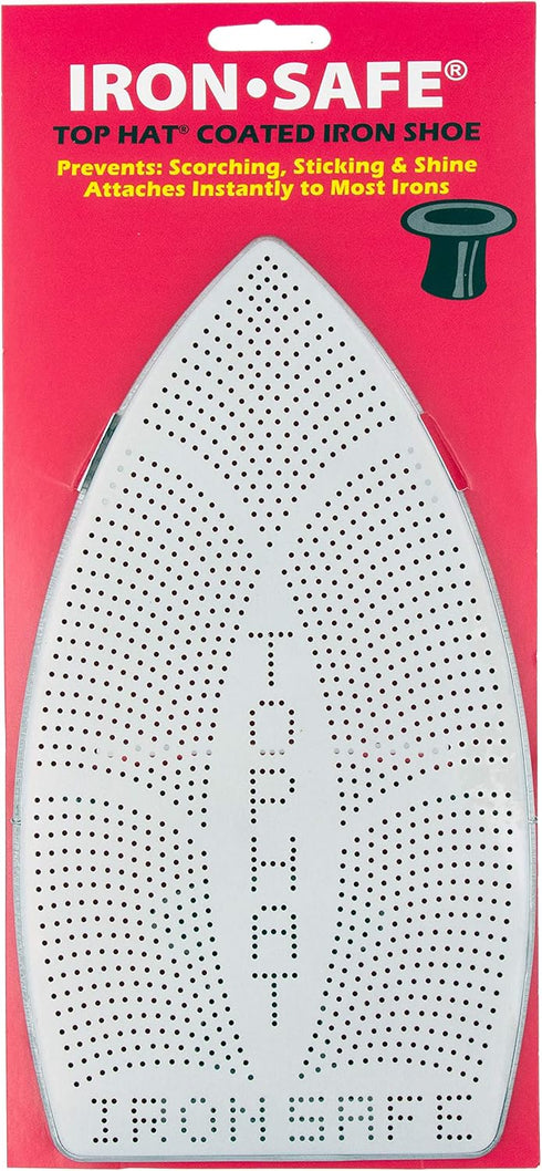 Iron-Safe Premium Iron Shoe with Top Hat Non-Stick Laminate Sole Plate