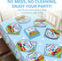 24 Set 2nd Qyeahkj Guests Chugga Chugga Two Two Birthday Party Paper Plates Napkins Tablecloth Supplies Train