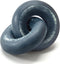 EOSAHR Boho Pine Wood Knot Decor Blue Wooden Chain Link Sculpture for