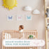 3D Set 3 (7x7) Tide and Tales Butterfly Room Decor for Girls, of Framed Wooden Wall Art for Nursery, Nature-Inspired