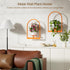 2-Pack Orange Metal Wall Plant Holder - Wall Mounted Plant Stands and Hanging Holders for Indoor Planter and Flower Pot