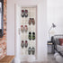 Simple Houseware 24 Pockets Over The Door Hanging Shoe Organizer, Crystal Clear, Gray (64'' x 19'')