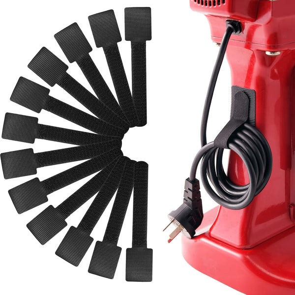 Cord Organizer for Appliances, 12 Pack SUITMAT Cable Holder for Small Kitchen Appliances, Kitchenaid, Air Fryer (Black)