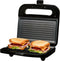 OVENTE Electric Panini Press Grill with Nonstick Plates, LED Indicator Lights, Compact Sandwich Maker, Black