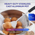 Universal Small Caldero 7 Cups - 2.4 QT Stainless Aluminum Pot, Even Heat Distribution, Ideal for Cooking