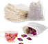 50Pcs Cotton Muslin Bags, 3.94 x 3.15 Inches Eco-friendly Drawstring Bags for Crafts, Teas, Soaps