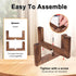 5-15 Inch Vigordream Plant Stand, Indoor/Outdoor Wood Plant Holder, Single Flower Pot Stand, Sturdy Planter Stands, Fit