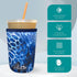 Koverz Iced Coffee Sleeve - Insulated Neoprene Cup Sleeve, Fits 24 Oz. Coffee Cup, Washable and Reusable, Iced Coffee