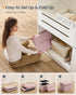 12.2 16.1 12.2 Inches, 286 lb, ULSF094R01 SONGMICS Small Folding Storage Ottoman, Foot Rest Stool, x x Ottoman