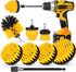 Drill Brush Attachment Set, 7 Pack 1/4in Power Scrubber Brush + Long Attachment for Bathroom, Tub, Tile Cleaning