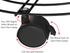 Set 2 12 Metal Plant Caddy- of Round Pot Stand on Wheels- Black Rolling Tray, Locking Casters, Rustproof