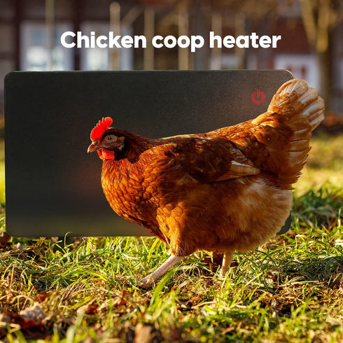 150 Econohome Safe Chicken Coop Heater, Safer Than Brooder Lamps, Gently Warm, Watts, ETL Compliant for Safety - Also