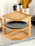 RoyalHouse Bamboo 3-Tier Corner Shelf Organizer for Countertop & Kitchen Cabinet, Space Organizer for Kitchen and Bathroom by RoyalHouse