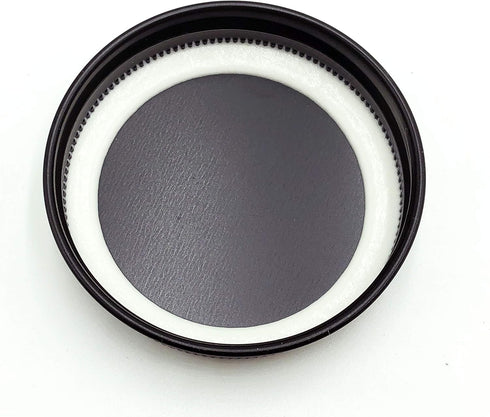 Black Rust Proof Aluminum Storage Lid with Silicone Sealing for Regular Mouth Mason Ball Canning Jars, 6 Pack