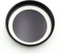 Black Rust Proof Aluminum Storage Lid with Silicone Sealing for Regular Mouth Mason Ball Canning Jars, 6 Pack