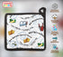 Pesach Pot Holder - Mah Nishtana Four Questions Print Design - 100% Cotton for Passover Seder and Kitchen Tools