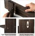 Treory Set 2: Set 15.7"x5" Candle Sconces of Farmhouse Wall Candle Holder, Black Walnut Wood Wall Sconces