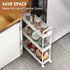 3 SOLEJAZZ Slim Rolling Storage Cart with Wheels Tier Skinny Bathroom Storage Organizer Thin Laundry Room Utility Cart