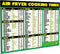 Air Fryer Cooking Times Magnetic Cheat Sheet, Extra Large 11” x 8.5” Quick Reference Guide for Airfry Foods