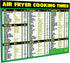 Air Fryer Cooking Times Magnetic Cheat Sheet, Extra Large 11” x 8.5” Quick Reference Guide for Airfry Foods